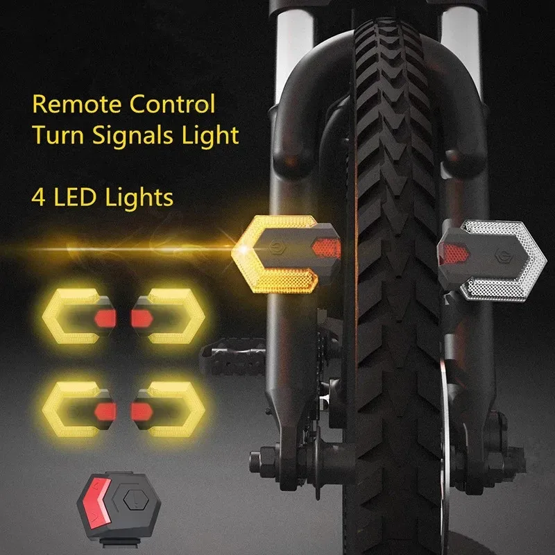 Luci Bike Bike Luce anteriore e posteriore Bike posteriore Vernello Light Light Remote Controllo wireless Controllo MTB Bike Coda Cycling Cycling Sicurezza Luci