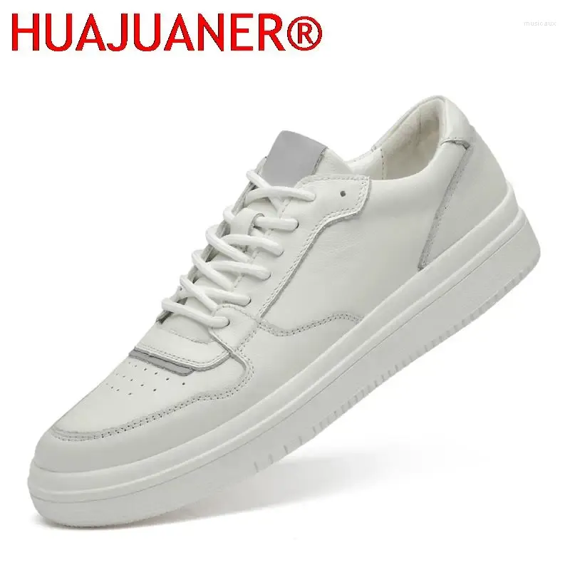 Casual Shoes Leisure Male Breathable Comfy All-Match Outdoor Men Leather Sneakers Men's Social Walking School Flats