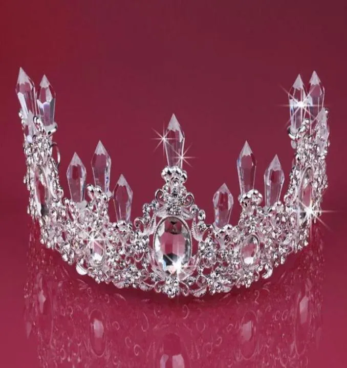 Свадебные аксессуары Tiaras Серьги аксессуары свадебные украшения наборы дешевые моды в стиле невесты платье для волос HK825730459