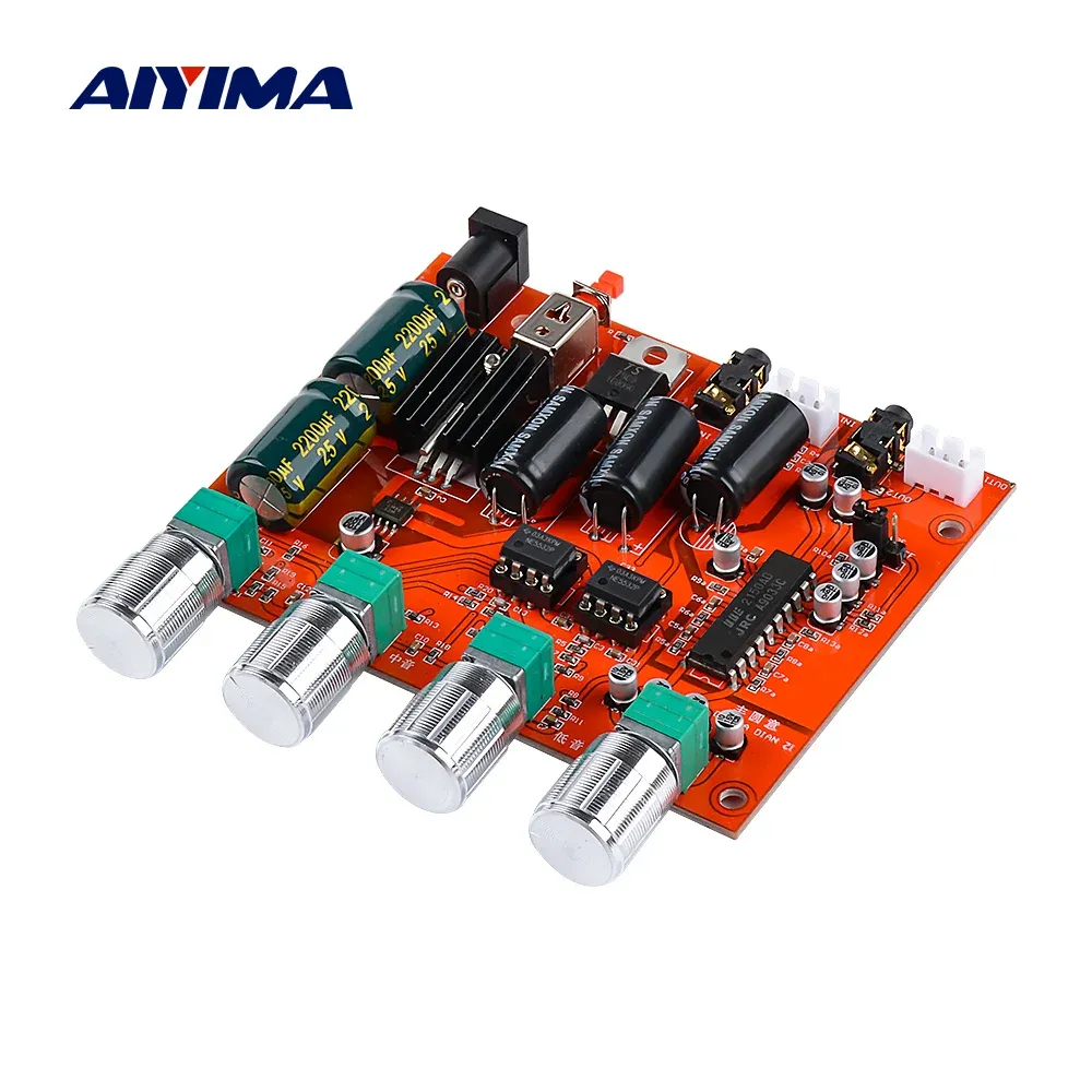 Amplificatore Aiyima NE5532 OP AMP Amp Amplemp Tone Board NJM2150 BBE Modulo di elaborazione audio singolo alimentatore singolo per sound home theater