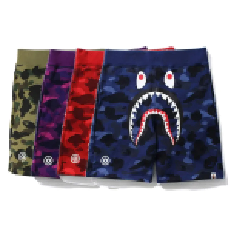 Un bagno di un camuffato di squalo ap per uomini e donne pantaloni per il tempo libero nei pantaloncini stampati