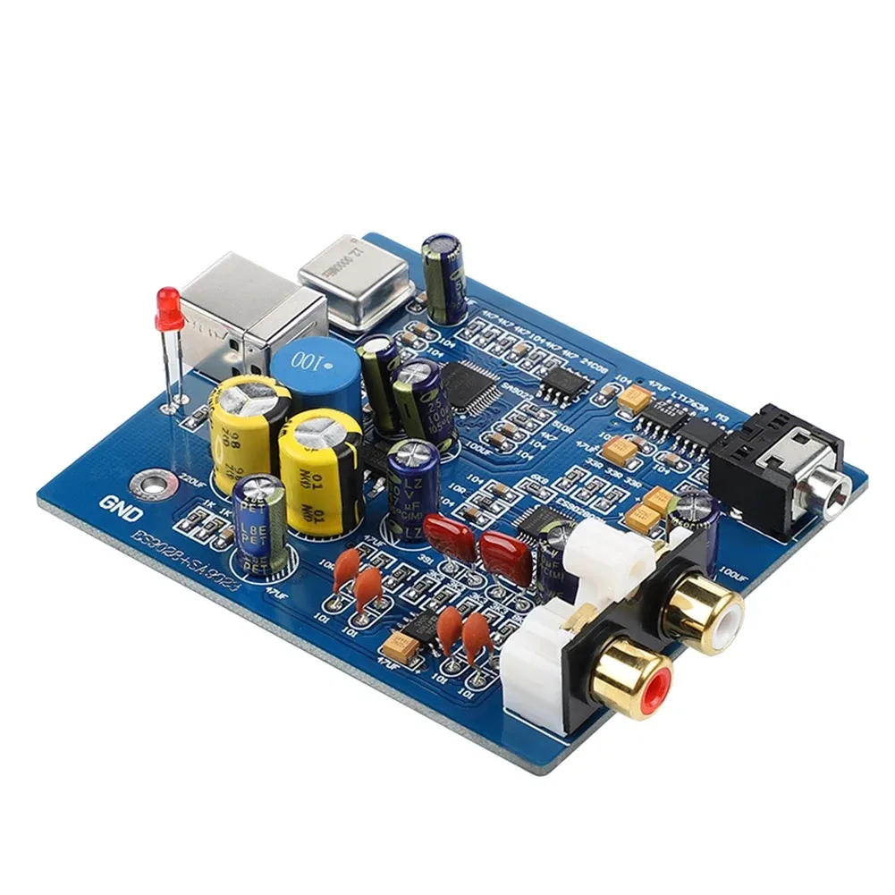 Конвертер Hifi Audio ES9028Q2M SA9023 USB DAC Decoder Board Поддержка внешней звуковой карты 24 -битная для усилителя
