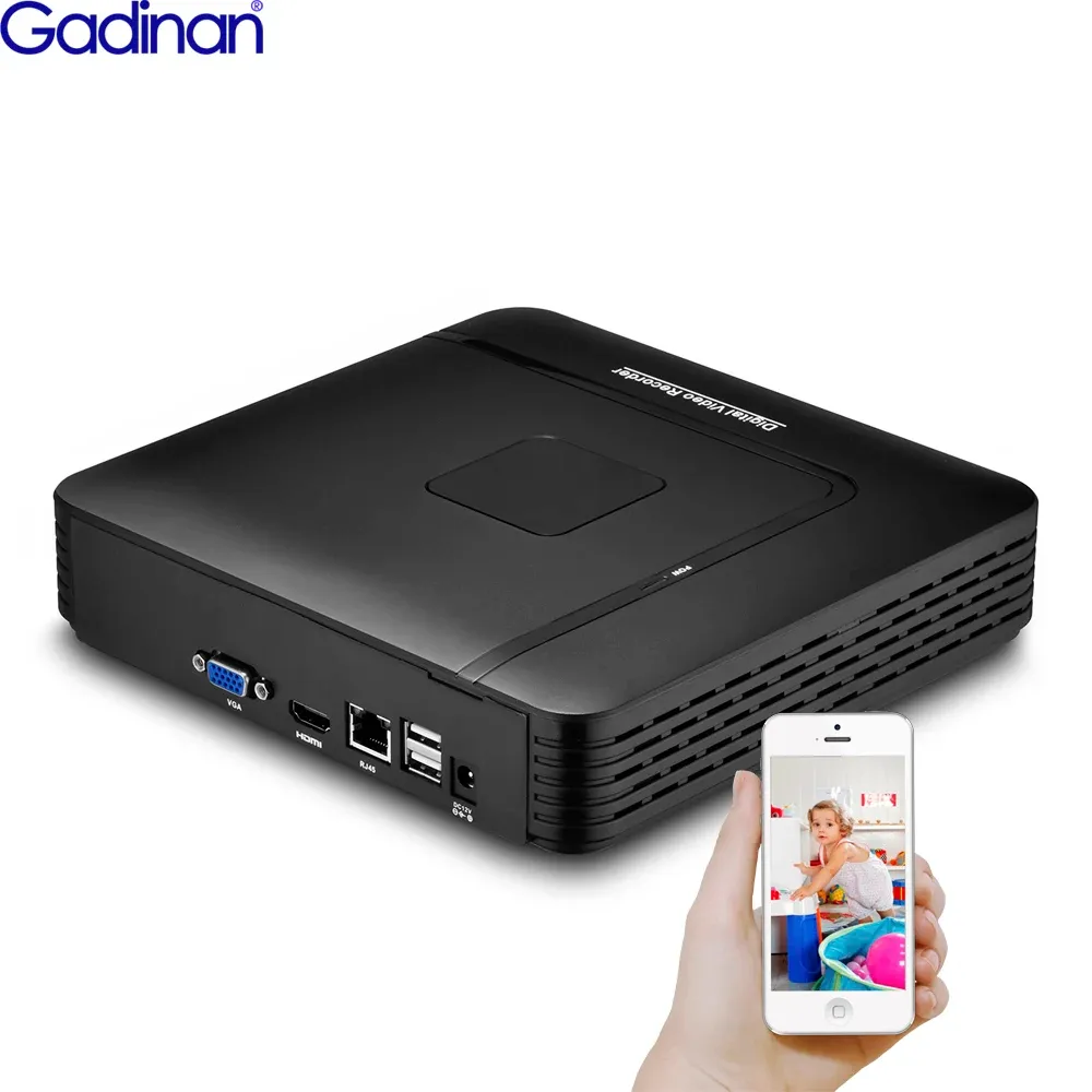 Кисти Gadinan H.265+ 32CH 4K 8MP 16CH 9CH Обнаружение лица NVR MINI IP Сеть.