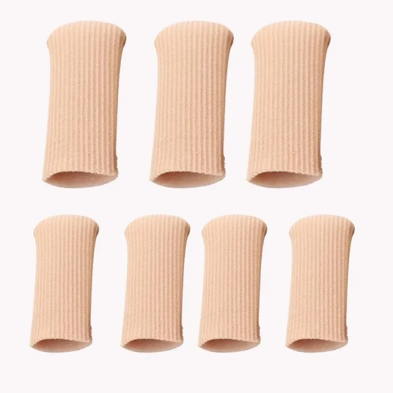 2024 Silicone Tube Toe Gel Protector Cover Soft Cushion Pad Cap Can Be Cut Finger Gel Tube Pain Relief Protection Foot Care Sleeve for