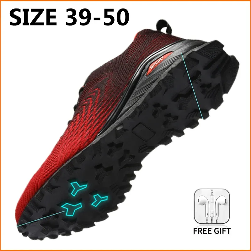 Shoes Xiaomi Men's Sneakers Breathable Sports Shoes Lightweight Outdoor Golf Sneakers Antislip Road Walking Running Shoes Size 3950