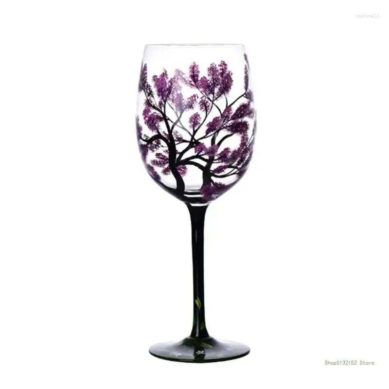 Vinglasögon QX2E Four Seasons Tree Glass High Legged Cup Glassware för familjevän