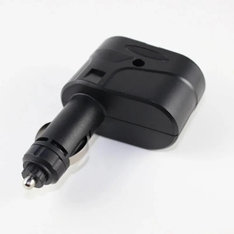 2024 2 Car USB Charger Supply Double Sockets Car styling accessories Cigarette Lighter Extender Splitter Car USB Charger Extension