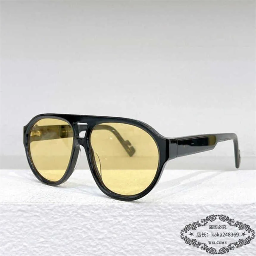 2024 Nouvelles lunettes de soleil de créateur de luxe de haute qualité g New Toad Men's Red Star Same Style Personnalité Sunglasses Women GG1239S