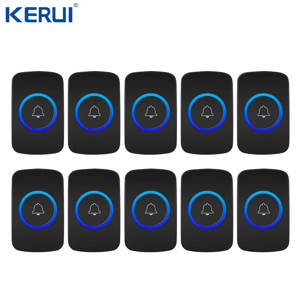 Doorbells 10 Kerui Wireless Panic Button Wireless Doorbell Emergency Button For Home Alarm System Security Emergency Call Door Bell