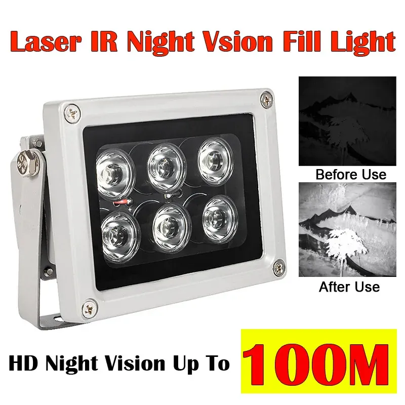 System 100m Ir Distance Laser Infrared Night Vision Fill Light 6pcs Array Led Ir Fill Light Led for Cctv Security Camera Led Laser Lig