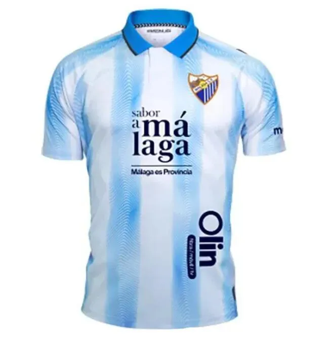 24 camisas de futebol de Málaga 2023 2024 remake kits retro cf malaguista jcastro ontiveros juanpi maillots de foot shirt santos adrian futebol uniforme 4437