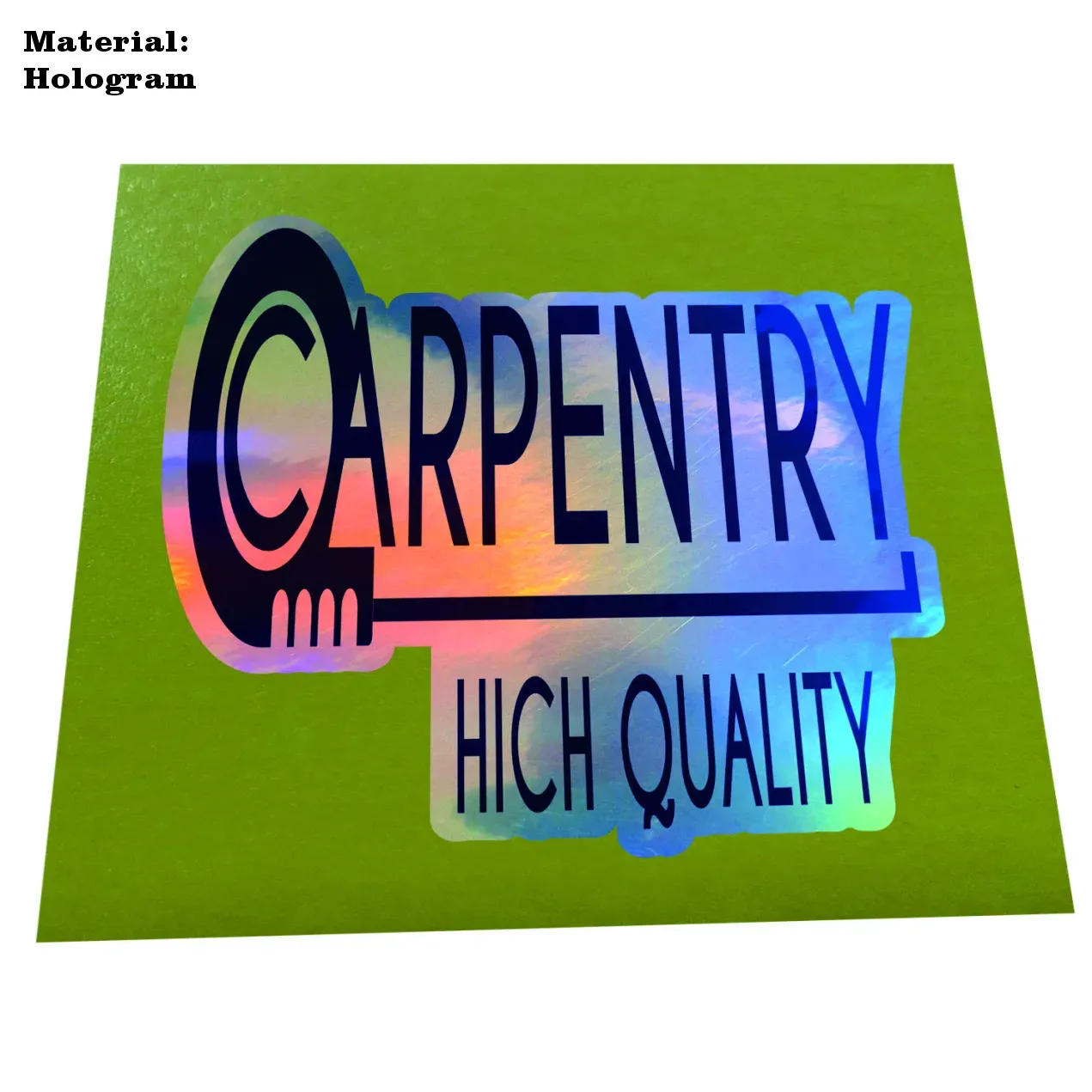 Sticker 3x2.8" Laser Hologram Sticker Label Custom Printing