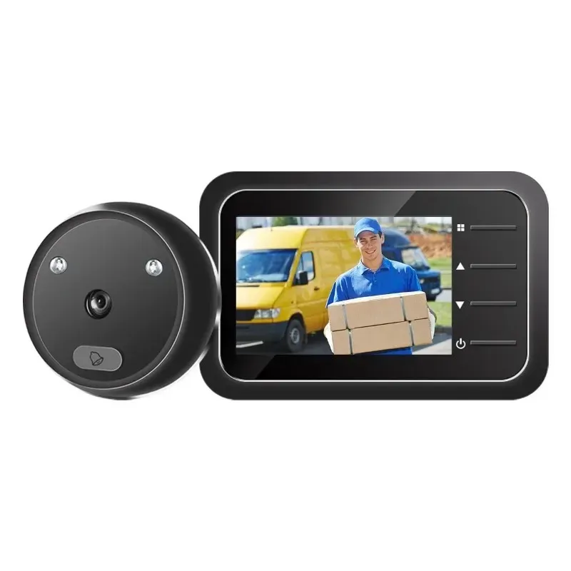 2,4 pouces LCD VIDEO PEPHOLE DOORGELLE CAMÉE IR VISION NIDE VIDE VIDEO PORTE OEUVRE CONCULLE VISIVE DOOR SMART HOME OUTDOOR CAME