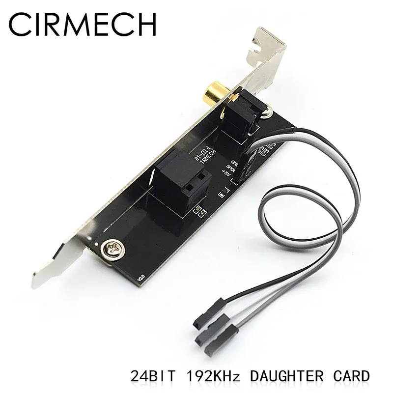 コンバーターCirmech 24bit192KHz SPDIF娘カード光ファイバー同軸デジタルサウンドカードバッフルDAC DTSデコーダー汎マザーボード