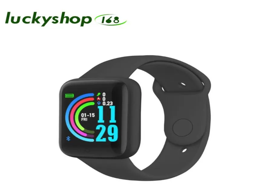 Smart Watch Y68 Bluetooth Fitness Tracker Sport Frequenza cardiaca Monitoraggio Bracciale a colori impermeabili Bracciale D20 Pro per Android iOS8880722