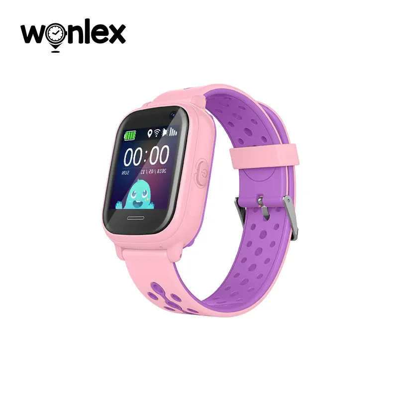 Montres WonEx Smartwatch 2G Children Soscall GPS Locator étanche de la caméra PEDOME KT04 Emplacement GPSTRACKER Child Voice Chat Cadeau