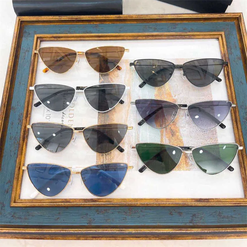 Hochwertige modische neue Luxusdesigner -Dreieck -Katze Eye INS TIDE Wind Sonnenbrille Anti Ultraviolet Street Photography Sonnenbrille BB0193