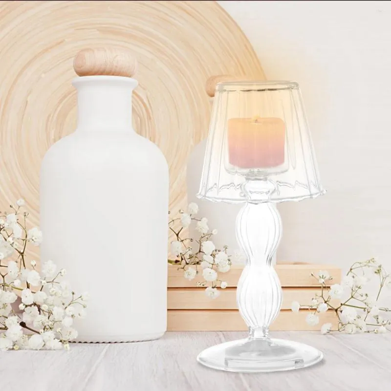 Ljushållare ljus vintage glashållare bröllopsbord lampa kreativ europeisk stil skrivbord design stick