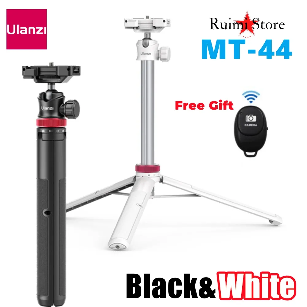 Sopa Ulanzi MT44 DSLR için Tripod'u Uzatın Telefon VLOG Mikrofon LED Işık için Soğuk Ayakkabı Telefon Montaj Tutucu ile Tripodlar