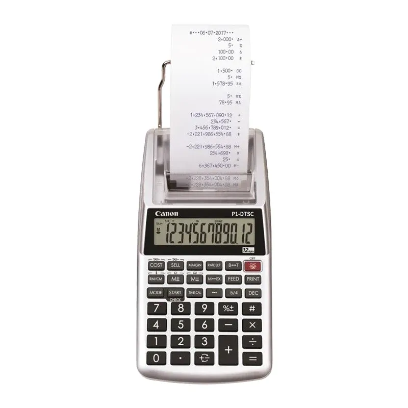 Калькуляторы небольшой настольный печать калькулятор монохромной печать калькулятор P1 Печать калькулятор батарея и подарок офиса DC DualPurpose Office