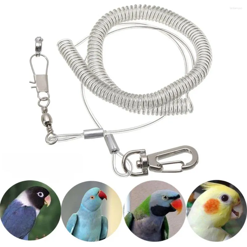 Andere vogels levert plastic met beenring voor dwergpas/valkparkiet/valkbrug/macaw outdoor vliegen training leiband parrot harnas touw huisdier