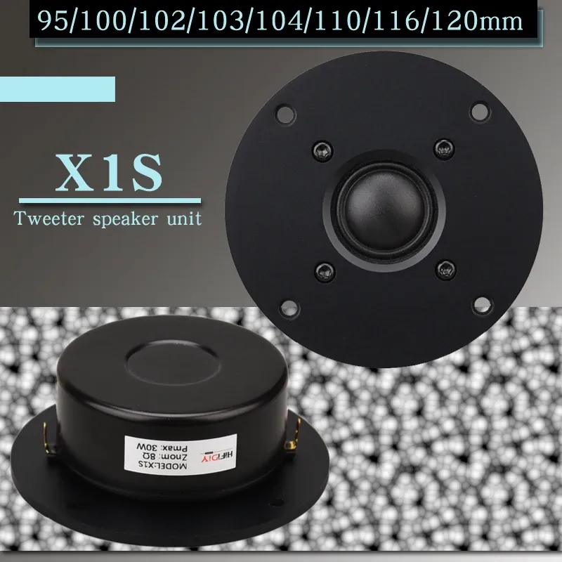 Accessories Hifidiy Live 3.7 4 4.5 Inch Tweeter Speaker Unit Black Silk Membrane 8ohm 30w Atreble Loudspeaker X1s 94 100 104 110 116 120mm