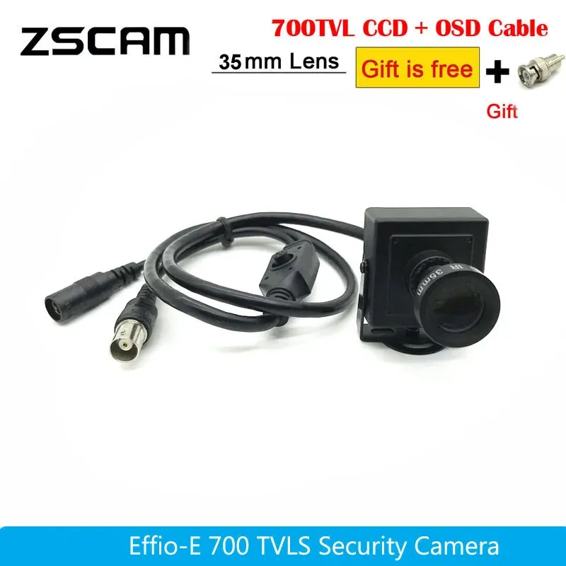Telecamere Mini superamento della macchina per auto ad alta risoluzione CCTV CCD Effioe 700TVL 25 mm/35 mm Lunghezza focale Lunghezza focale Scatola di sicurezza OSD Cam