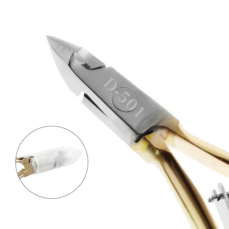 2024 6 mm lame ongle de ongle de ongle de poutre Nipper Nipper couture en acier inoxydable Cutter Cutter Cuticule Cipiles Têtises Plaquez des outils