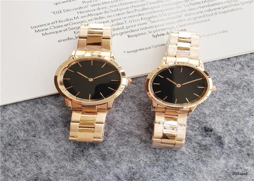 بيع رجال الساعات 36 ملم نساء 32 مم Quartz الموضة البسيطة DW Rose Gold Daniel039S Wristwatches8042796