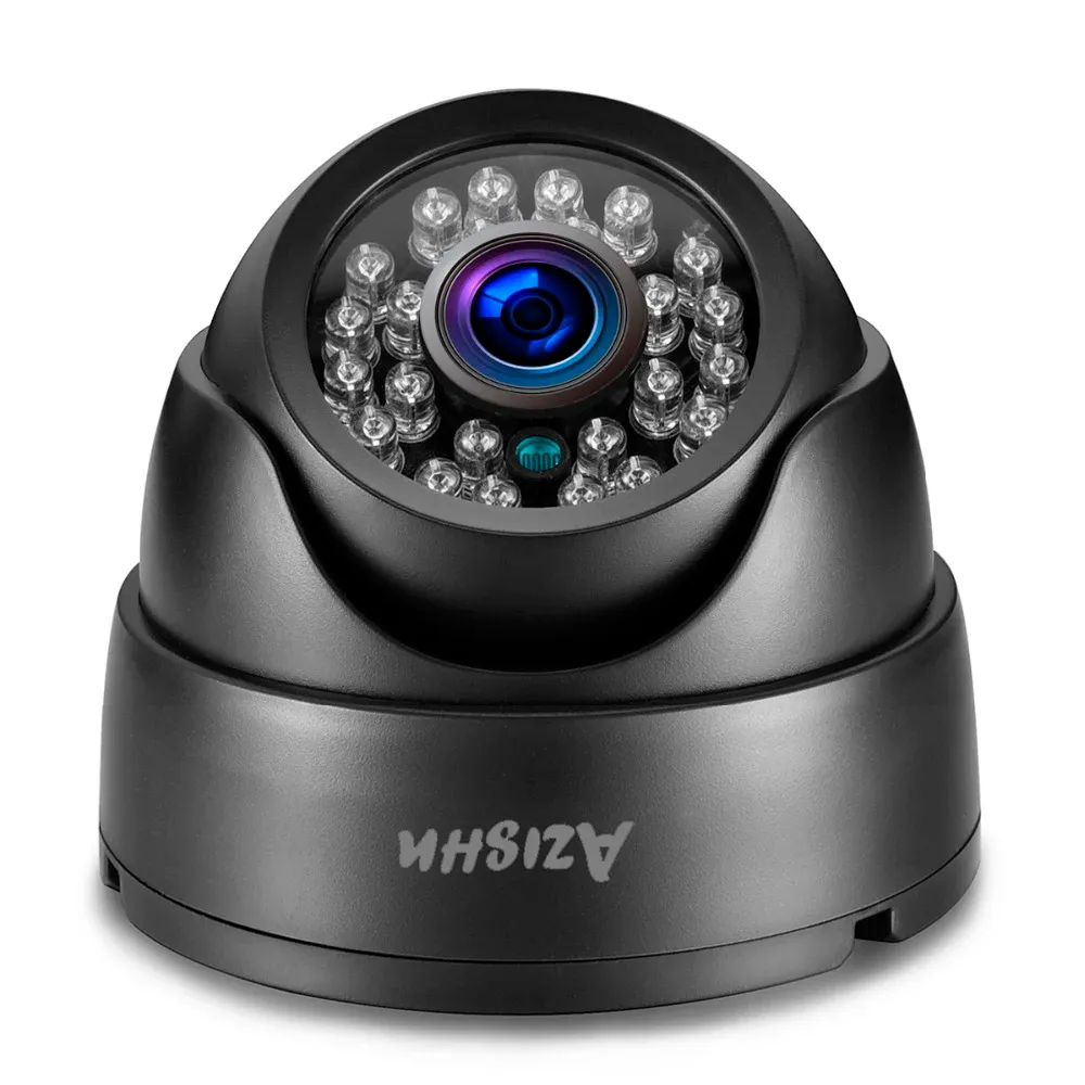 Lens Azishn HD 1080p AHD VIDEO VIDÉO CAME CAME CCTV CAME 2,0MP DOME 24PCS IR VISION NOBILE AHD CAME