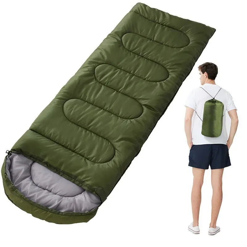 Gear Camping Sleeping Bag, Lightweight 4 Season Warm & Cold Envelope Backpacking Sleeping Bag for Outdoor Traveling Hiking