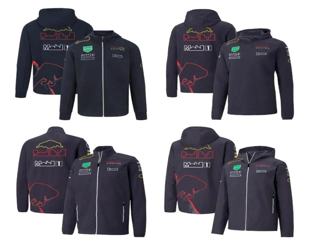 2022 Nieuwe Hoodie 1 Team Zip Up Jacket Racing Car Fans Casual Otenized Sweatshirt Autumn Winter Warm Wind Breaker Customi6092020