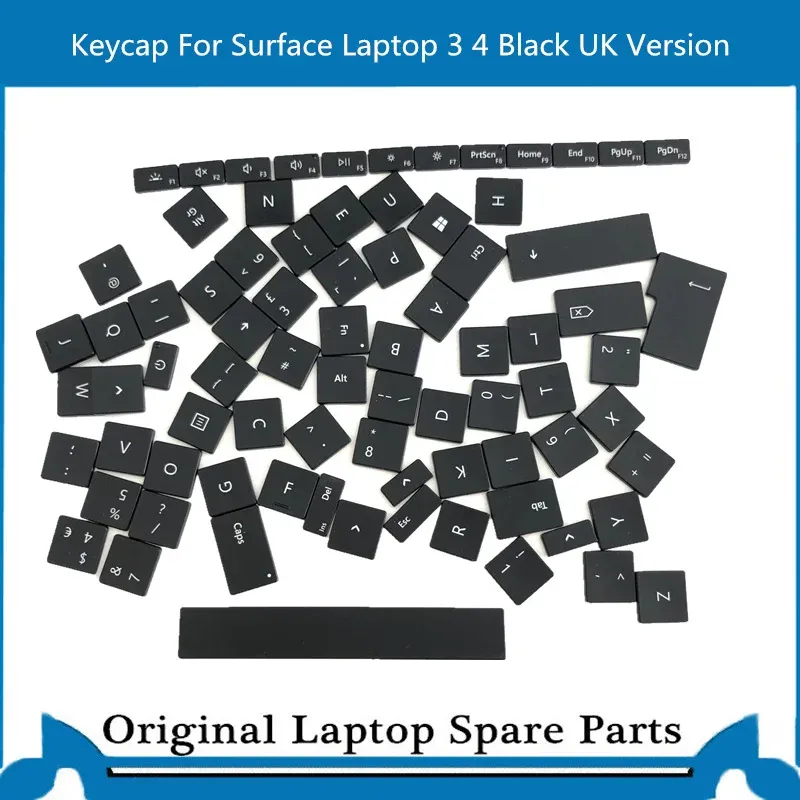 Caps Teclado de teclado de substituição Capinho para laptop de superfície 3 4 Chap Uk Version Black