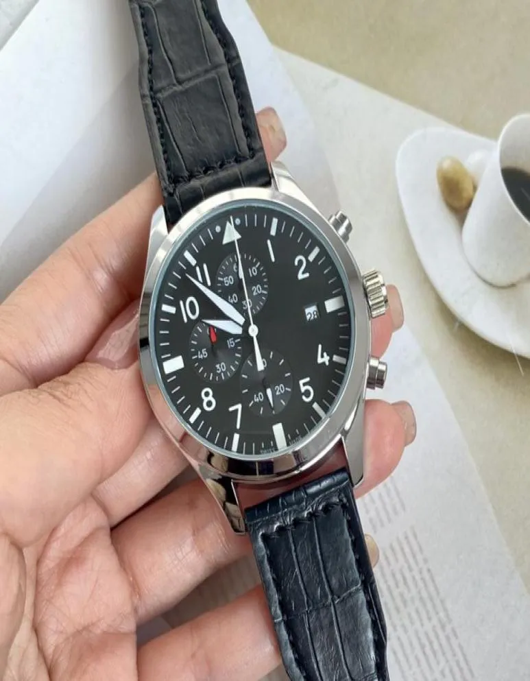 2022 Six Stitches Luxury Mens Watches Tous les cadrans fonctionnent 40 mm de diamètre quartz montre une marque de marque européenne de haute qualité 1067502