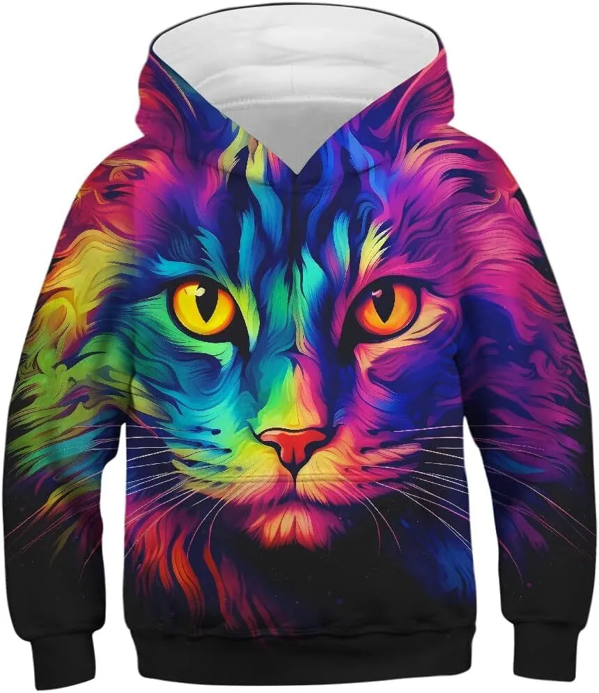 Cool Hoodies Pullover: Graphic Unisex 3D Hoodie With Galaxy Wolf