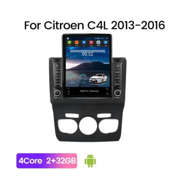 Rádio da unidade de cabeça de vídeo Android de 101 polegadas para 20132016 Citroen C4 GPS Navi WiFi Bluetooth Backup Backup Camera7982220