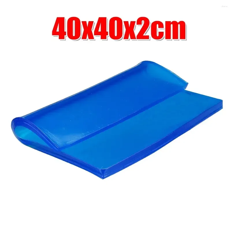 Capas do assento do carro 40x40x2cm azul diy modificado motocicleta almofada de gelada de gelada de absorção de absorção para cadeira