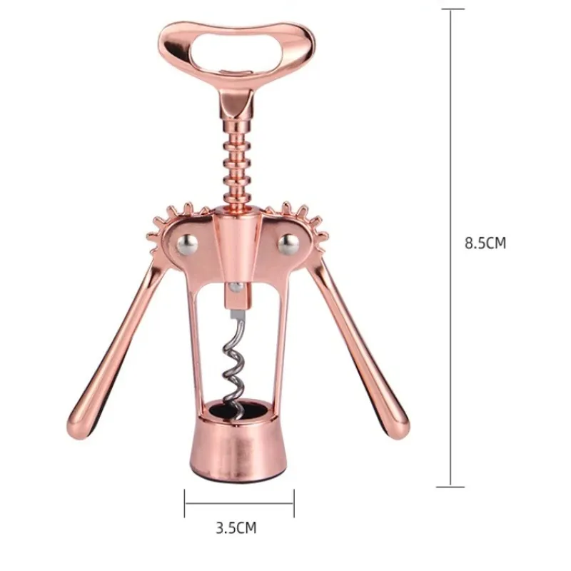 Rose Gold Wing Corkscrew Wine Beer Bottle Opener Utensils Kitchen Gadgets Multifunction Stainless Steel Wine Accessories 