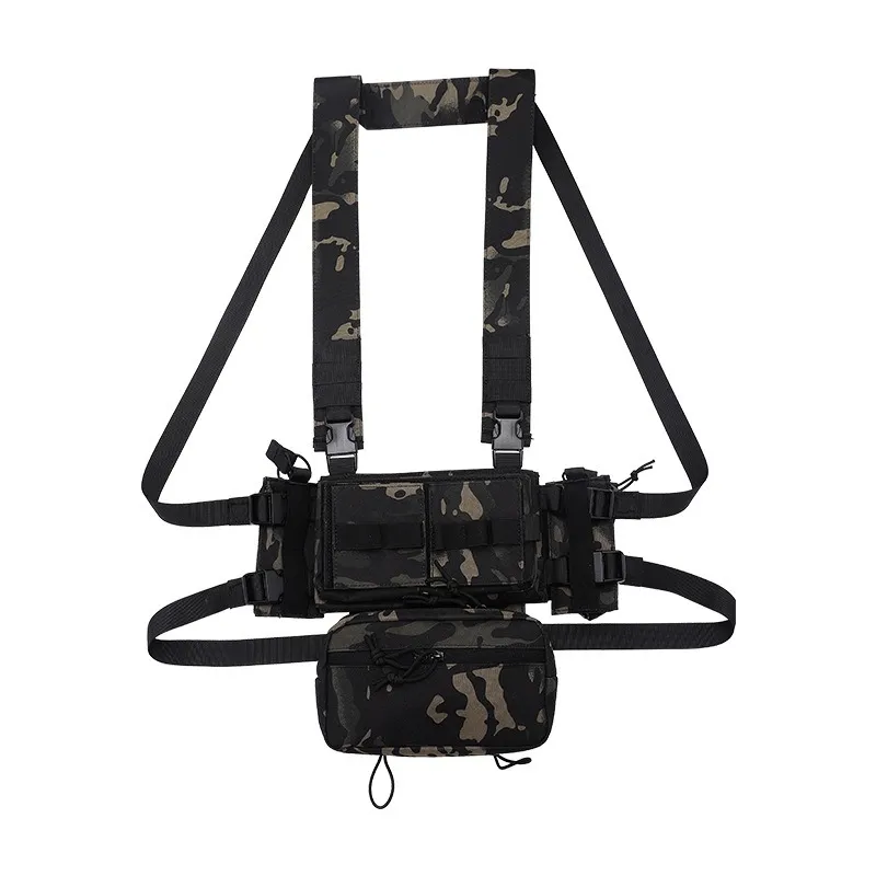 MK3 outdoor tactical belly bag multifunctional sports chest hanging quick drying waterproof nylon camouflage vest for training AK/74M