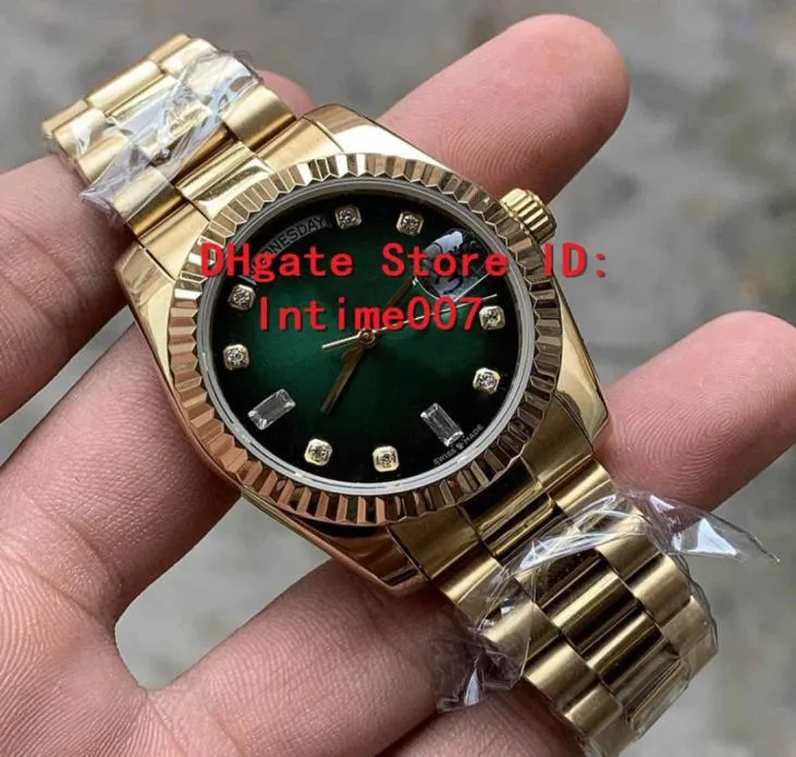 2019 Novo Unisex Sell Watches 36 mm 128235 118235 128238 DATA DATA PRESIDENTE 18K ROSE GOLD DIAMONO 2813 Movimento automático 9716124