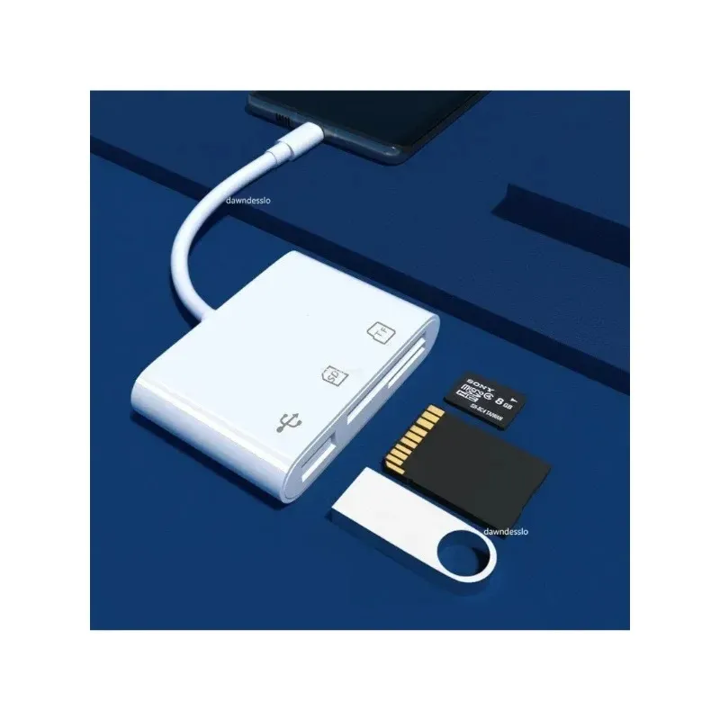 جديد Type-C Micro Adapter TF CF SD CARMER CARDER CARTER COMPACT Flash USB-C لـ iPad Pro Huawei لـ MacBook USB Type C Adapter1. لمحول MacBook USB-C