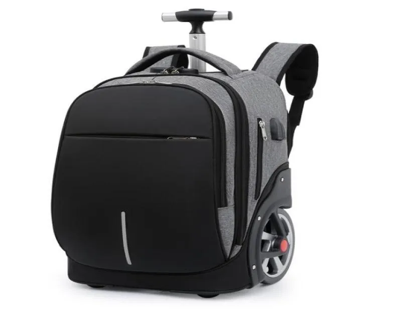 Inch School Trolley Backpack Bag For Teenagers Large Wheels Travel Wheeled On Trave Rolling Luggage Bags4905820