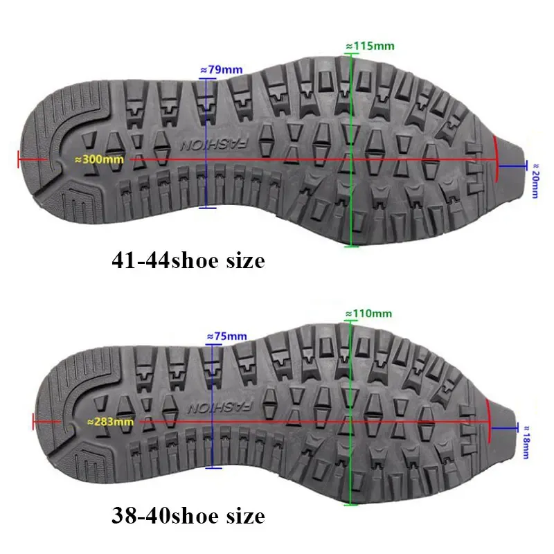 Insoles Full Sole Protector Rubber Shoe Soles Outsoles Insoles Anti Slip Foot Pads Sneaker Repair Worker Shoes Sticker DIY Accessories