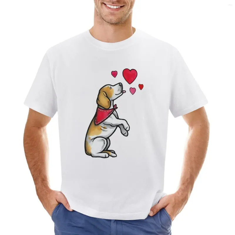 Men's Tank Tops Beagle Love T-Shirt Cute Shirts Graphic Tees T Shirt Men