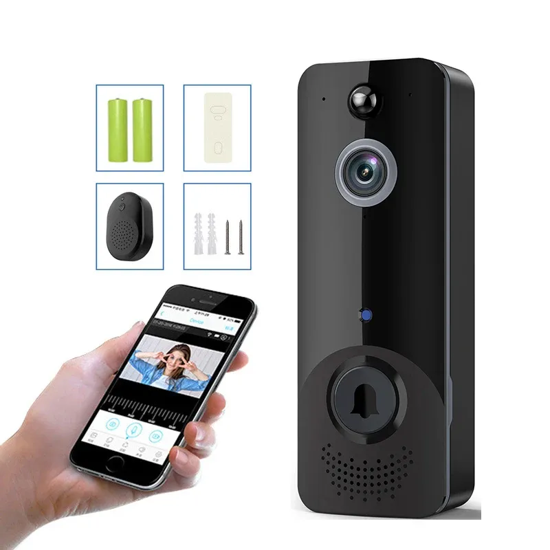 Doorbell EKEN M8 IP65 WIFI Waterproof Intelligent Video Camera Visual Intercom Night Vision IP Doorbell PIR Wireless Camer