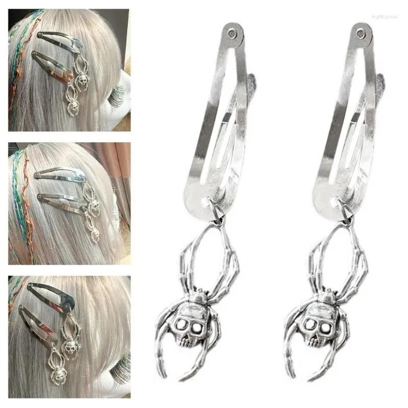 Clip per capelli Women Hairpins Clip Skull for Kid Stage Frompilatore Ciondolo semplice 2000