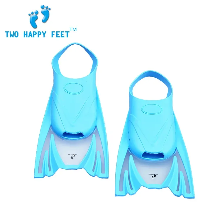 Accessori per bambini in silicone pinne di nuoto morbide e comode flippers unisex blu spedizione gratuita