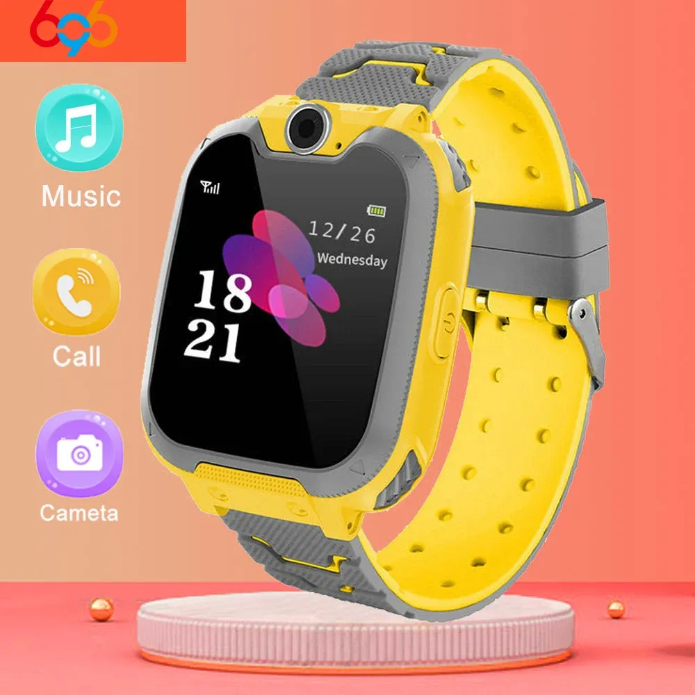 Orologi nuovi bambini Smart Game orologi PUBLE Game Play Music Smartwatch Calculator Sim Call Call Call Call Orologio Smart Clock Kids Smart