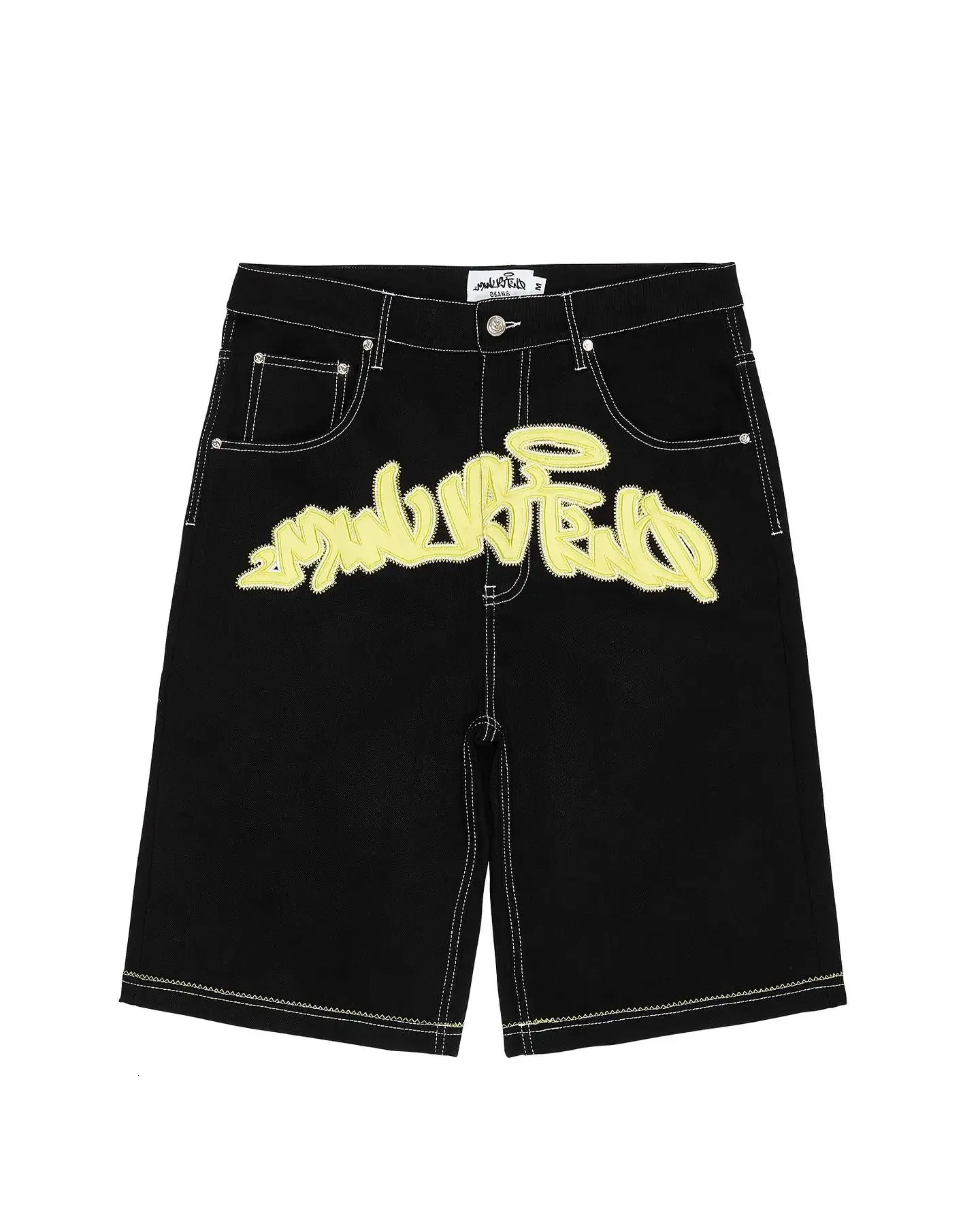 Y2K Embroidered Denim denim shorts for Men and Women Y2K Embroidered Denim denim shorts for Men and Women