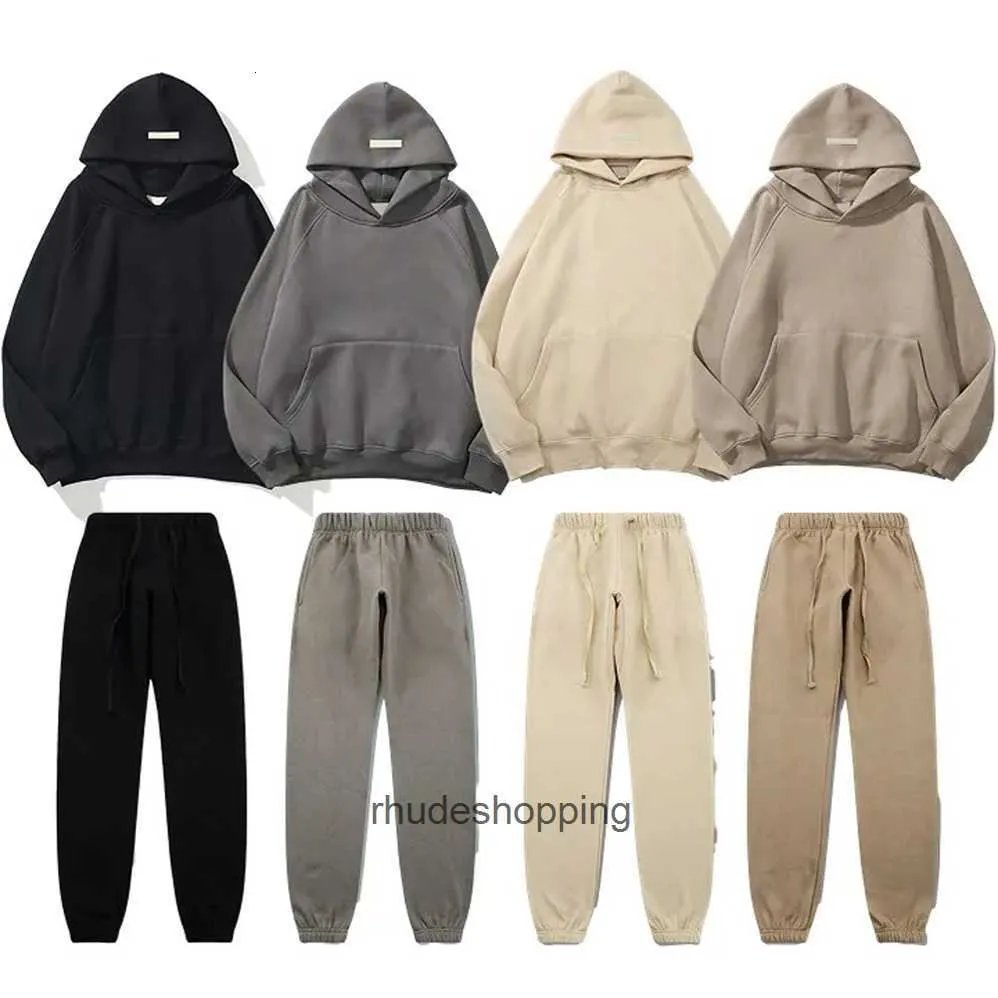 ESS 따뜻한 까마귀 필수 슈디 스웨터 남성 여성 필수 스웨트 셔츠 스웨트 슈트 essientials eSsen hoodies Essigentshoody Hoody Streetwear